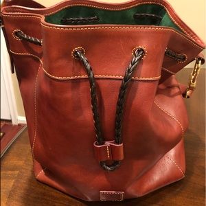 Dooney and Burke Florentine Large drawstring tote